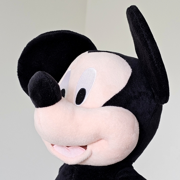 Disney Mickey Mouse Soft Plush Toy 18'' Black Red Yellow Stuffed Animal - Picture 11 of 15